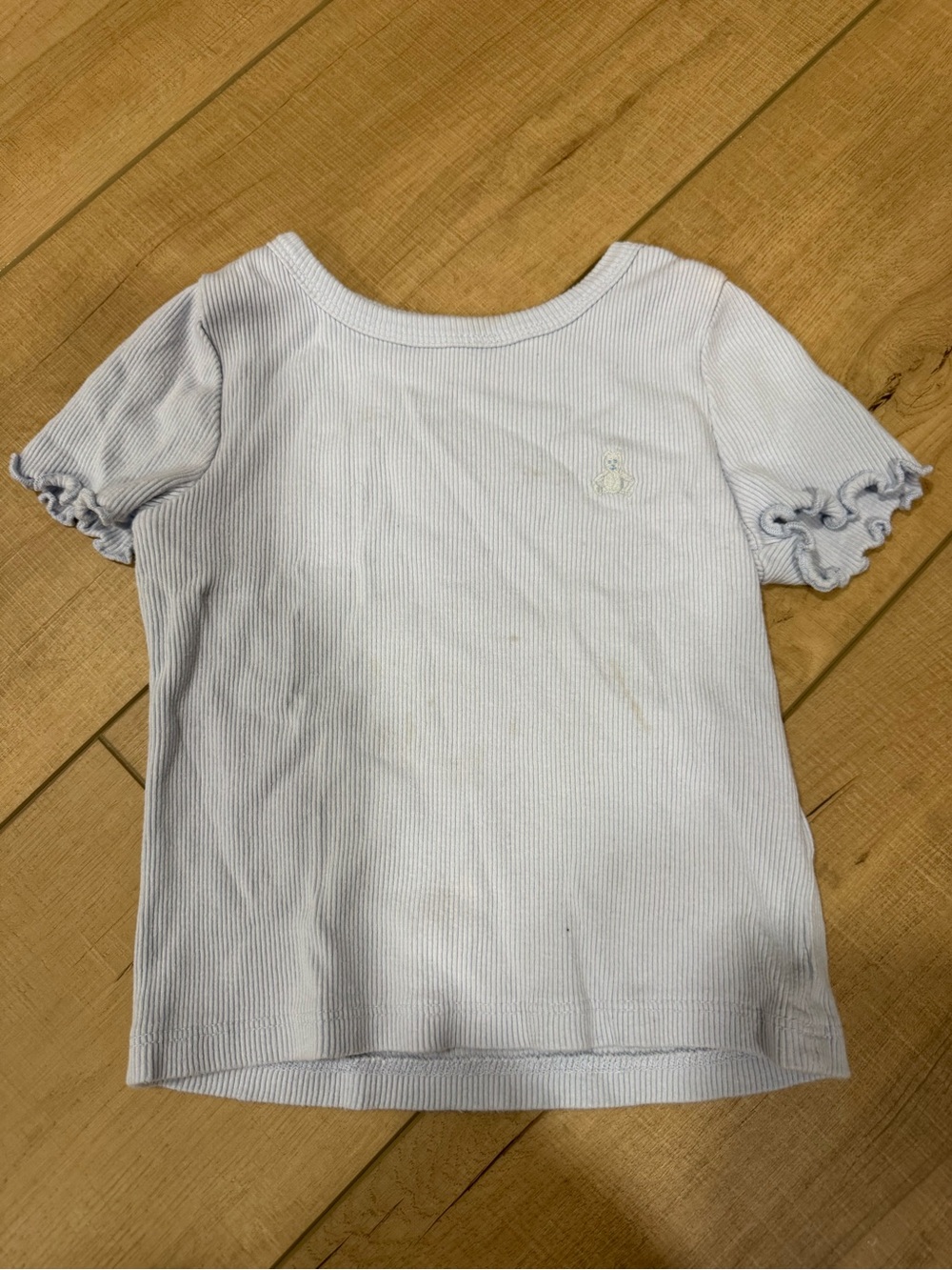 GAP Girls Ribbed Ruffle Sleeve Tee - Pastel Multi-Pack - Picture 3 of 3